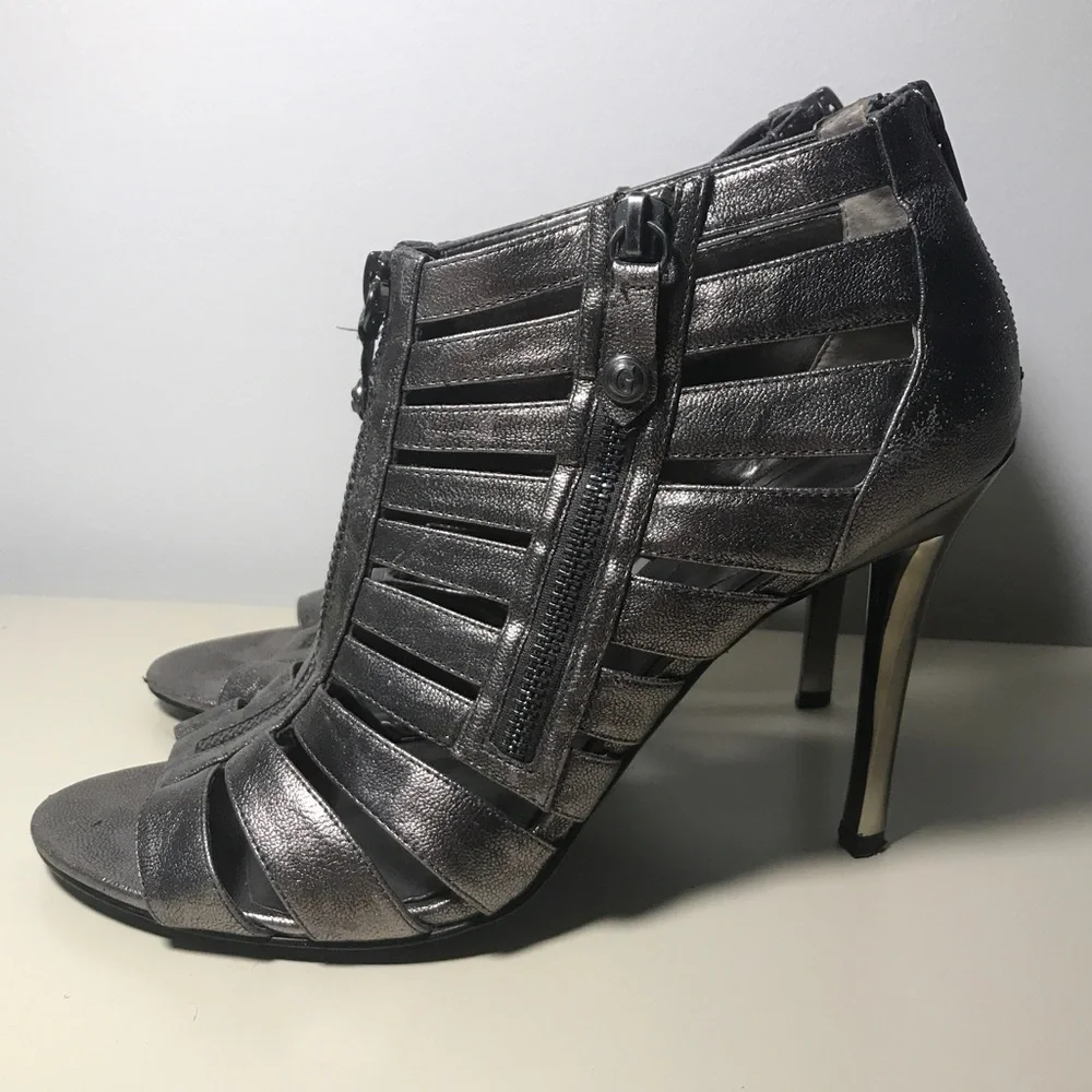 Strappy Silver Heel | Guess